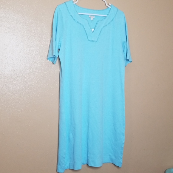 Talbots Dresses & Skirts - Talbots aqua blue cotton dress